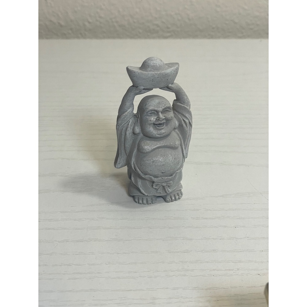 Lucky Buddha Statue Small Feng Shui‎ Wealth Good Fortune Figurine
